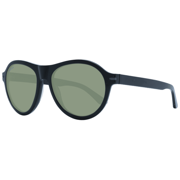 Serengeti Rund Sonnenbrille SS527001 56 in Schwarz – 45° Seitenansicht