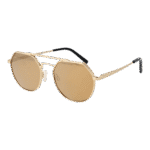 Serengeti Pilotenbrille Sonnenbrille SS533003 Shelby in Gold – 45° Seitenansicht