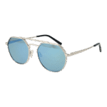 Serengeti Pilotenbrille Sonnenbrille SS533004 Shelby in Silber – 45° Seitenansicht