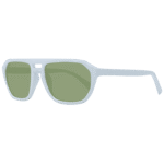 Serengeti Pilotenbrille Sonnenbrille SS534004 56 in Weiß – 45° Seitenansicht