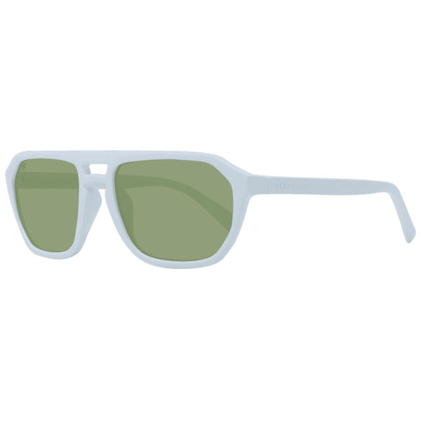 Serengeti Pilotenbrille Sonnenbrille SS534004 56 in Weiß – 45° Seitenansicht