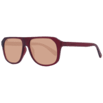 Serengeti Rund Sonnenbrille SS535004 57 in Burgunder – 45° Seitenansicht