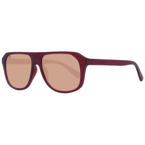 Serengeti Rund Sonnenbrille SS535004 57 in Burgunder – 45° Seitenansicht