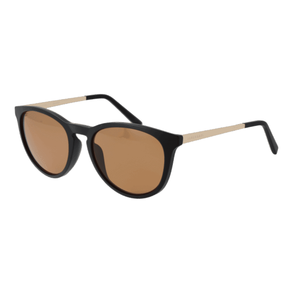 Serengeti Rund Sonnenbrille SS556002 in Schwarz – 45° Seitenansicht