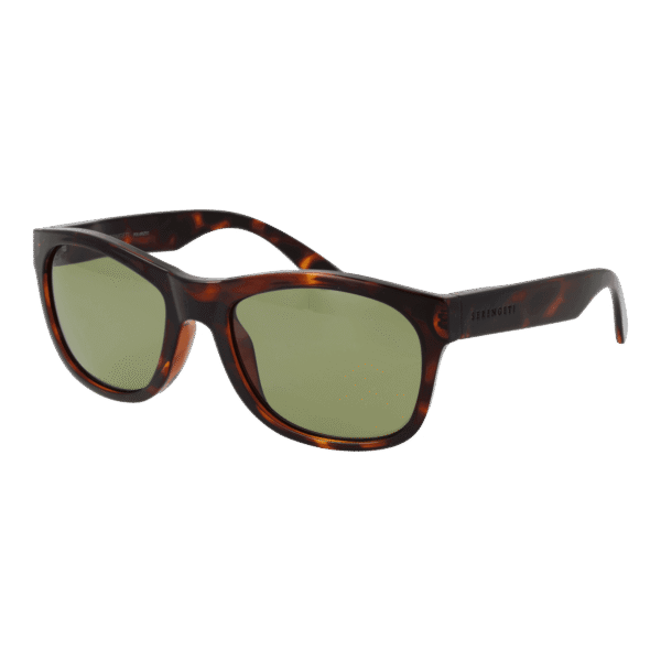 Serengeti Rechteck Sonnenbrille SS557001 in Braun – 45° Seitenansicht