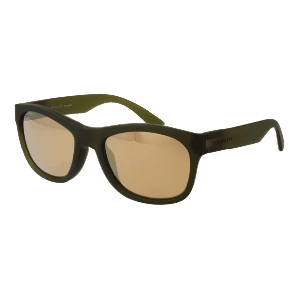 Serengeti Rechteck Sonnenbrille SS557002 in Grün – 45° Seitenansicht
