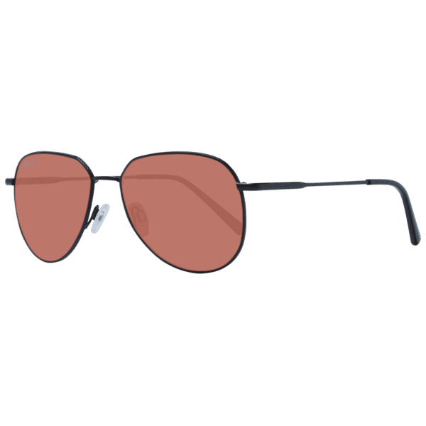 Serengeti Rund Sonnenbrille SS543004 56 in Schwarz – 45° Seitenansicht