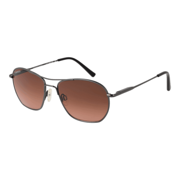 Serengeti Pilotenbrille Sonnenbrille SS545003 Lunger in Gunmetal – 45° Seitenansicht