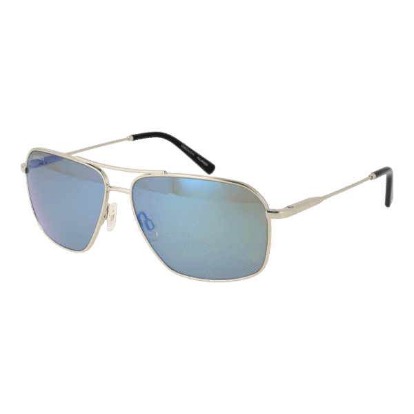 Serengeti Pilotenbrille Sonnenbrille SS578002 Dorwinn in Silber – 45° Seitenansicht