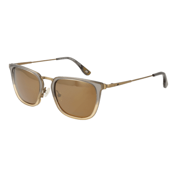 New Balance Quadrat Sonnenbrille NB6072 52C02 in Gold – 45° Seitenansicht