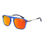 New Balance Quadrat Sonnenbrille NB6074 53C04 in Blau – 45° Seitenansicht