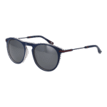 New Balance Rund Sonnenbrille NB6075 52C04 in Blau – 45° Seitenansicht