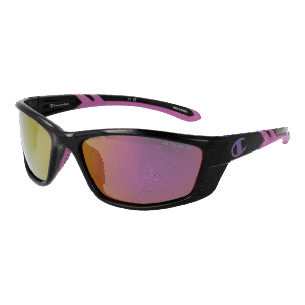Champion Sport Sonnenbrille CUW5238 62C06 in Schwarz – 45° Seitenansicht