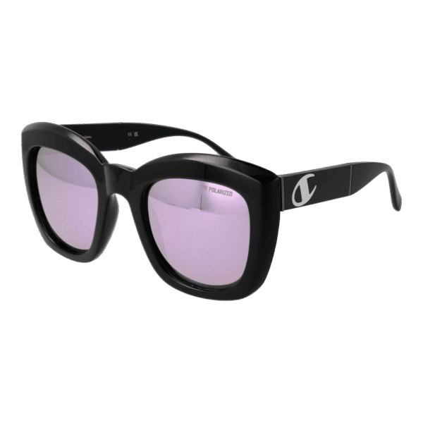 Champion Schmetterling Sonnenbrille CUW5241 52C03 in Schwarz – 45° Seitenansicht
