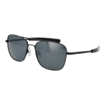 Invu Quadrat Sonnenbrille B1206 57C in Schwarz – 45° Seitenansicht