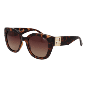 Invu Katzenaugen Sonnenbrille B2222 52B in Braun – 45° Seitenansicht