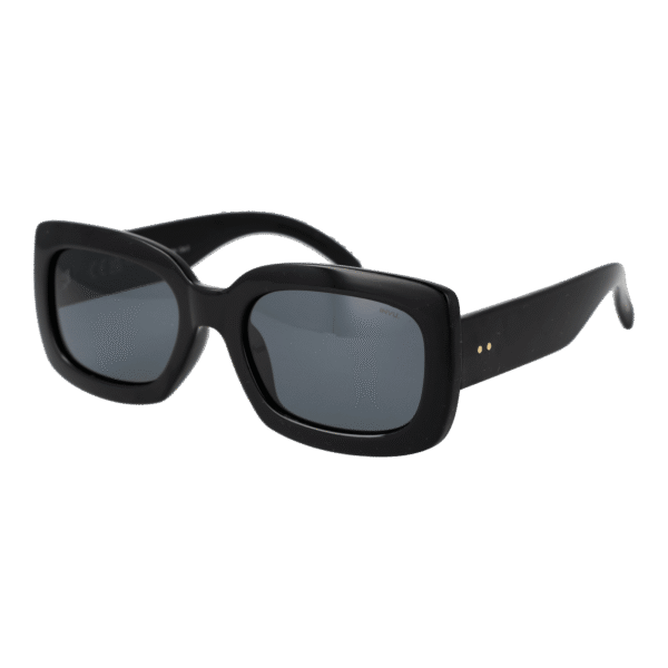 Invu Quadrat Sonnenbrille B2248 54A in Schwarz – 45° Seitenansicht