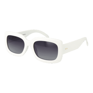 Invu Oval Sonnenbrille B2248 54C in Weiß – 45° Seitenansicht