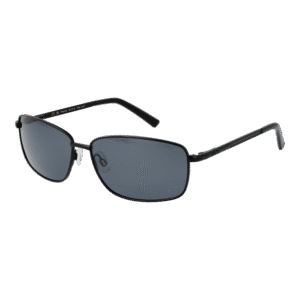 Invu Rechteck Sonnenbrille B1216 61B in Schwarz – 45° Seitenansicht
