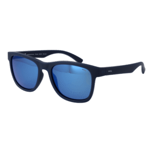 Invu Quadrat Sonnenbrille B2300 55B in Blau – 45° Seitenansicht