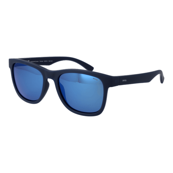 Invu Quadrat Sonnenbrille B2300 55B in Blau – 45° Seitenansicht