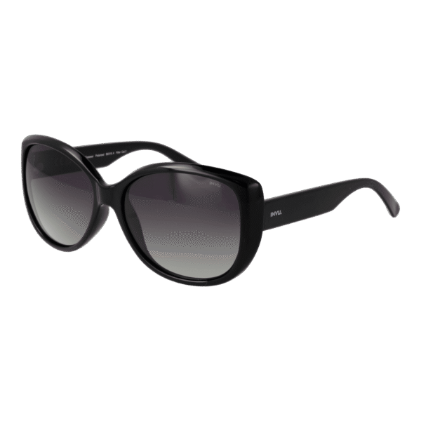 Invu Sonnenbrille B2319 59A – 45° Seitenansicht Invu Schmetterling Sonnenbrille B2319 59A in Schwarz – 45° Seitenansicht
