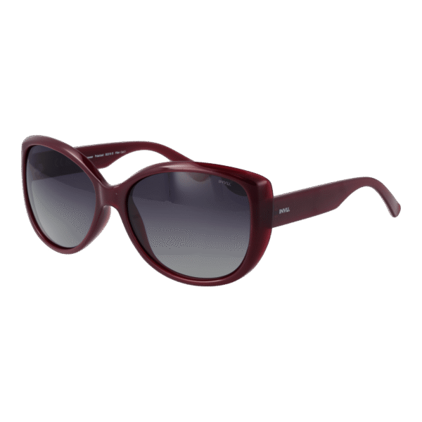 Invu Schmetterling Sonnenbrille B2319 59B in Burgunder – 45° Seitenansicht
