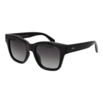 Invu Quadrat Sonnenbrille B2322 51A in Schwarz – 45° Seitenansicht