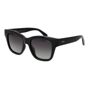 Invu Quadrat Sonnenbrille B2322 51A in Schwarz – 45° Seitenansicht