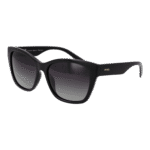 Invu Quadrat Sonnenbrille B2330 57A in Schwarz – 45° Seitenansicht