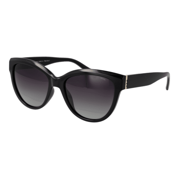 Invu Sonnenbrille B2331 56A – 45° Seitenansicht Invu Katzenaugen Sonnenbrille B2331 56A in Schwarz – 45° Seitenansicht