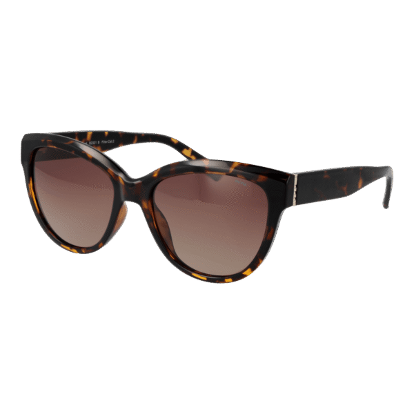 Invu Sonnenbrille B2331 56B – 45° Seitenansicht Invu Katzenaugen Sonnenbrille B2331 56B in Braun – 45° Seitenansicht