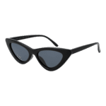 Invu Katzenaugen Sonnenbrille T2000 52A in Schwarz – 45° Seitenansicht