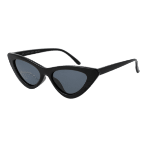 Invu Katzenaugen Sonnenbrille T2000 52A in Schwarz – 45° Seitenansicht