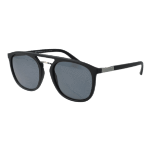 Giorgio Armani Pilotenbrille Sonnenbrille 0AR8118 53504281 in Schwarz – 45° Seitenansicht