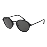 Giorgio Armani Rund Sonnenbrille 0AR8139 515042B1 in Schwarz – 45° Seitenansicht