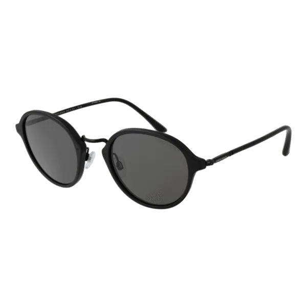 Giorgio Armani Rund Sonnenbrille 0AR8139 515042B1 in Schwarz – 45° Seitenansicht