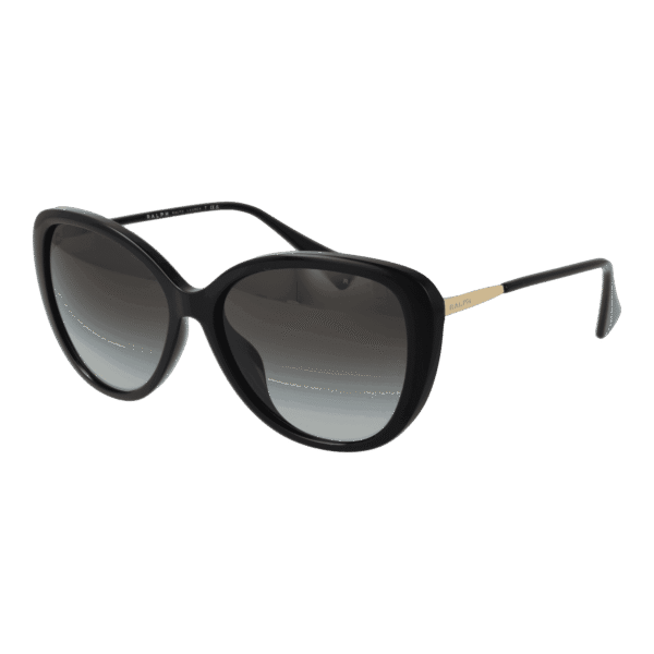 Ralph Rund Sonnenbrille 0RA5288U 5750018G in Schwarz – 45° Seitenansicht
