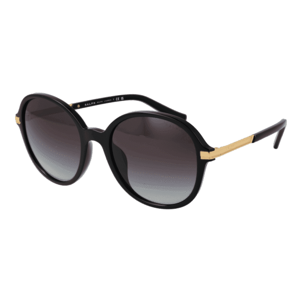 Ralph Rund Sonnenbrille 0RA5297U 5450018G in Schwarz – 45° Seitenansicht