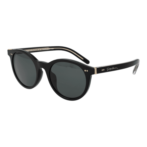 Giorgio Armani Rund Sonnenbrille 0AR8199U 50587587 in Schwarz – 45° Seitenansicht