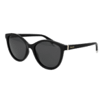 Polaroid Katzenaugen Sonnenbrille PLD 4133/S/X 55807M9 in Schwarz – 45° Seitenansicht
