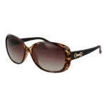 Polaroid Schmetterling Sonnenbrille P8430 58581LA in Braun – 45° Seitenansicht