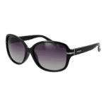 Polaroid Schmetterling Sonnenbrille P8419 58KIHIX in Schwarz – 45° Seitenansicht