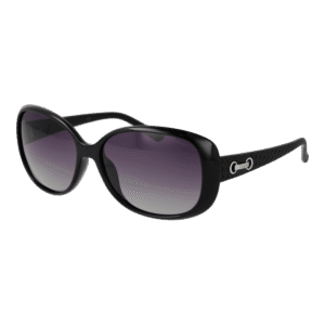 Polaroid Schmetterling Sonnenbrille P8430 58KIHIX in Schwarz – 45° Seitenansicht