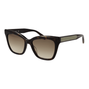 Longchamp Quadrat Sonnenbrille LO699S 53240 in Braun – 45° Seitenansicht