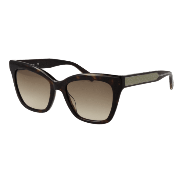 Longchamp Quadrat Sonnenbrille LO699S 53240 in Braun – 45° Seitenansicht