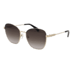 Longchamp Schmetterling Sonnenbrille LO164S 57728 in Gold – 45° Seitenansicht