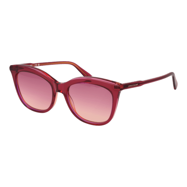 Longchamp Katzenaugen Sonnenbrille LO738S 53681 in Rosa – 45° Seitenansicht