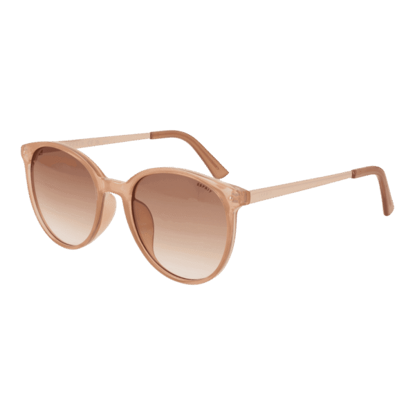 Esprit Sonnenbrille ET39206 53565 – 45° Seitenansicht Esprit Rund Sonnenbrille ET39206 53565 in Beige – 45° Seitenansicht