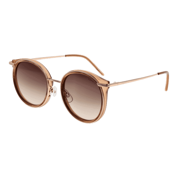 Esprit Sonnenbrille ET39258 52535 – 45° Seitenansicht Esprit Rund Sonnenbrille ET39258 52535 in Gold – 45° Seitenansicht